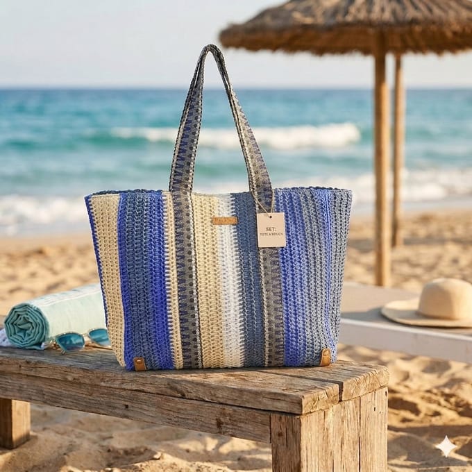 Enrico Benetti Rieten Strandtas Marbella Multicolor 4
