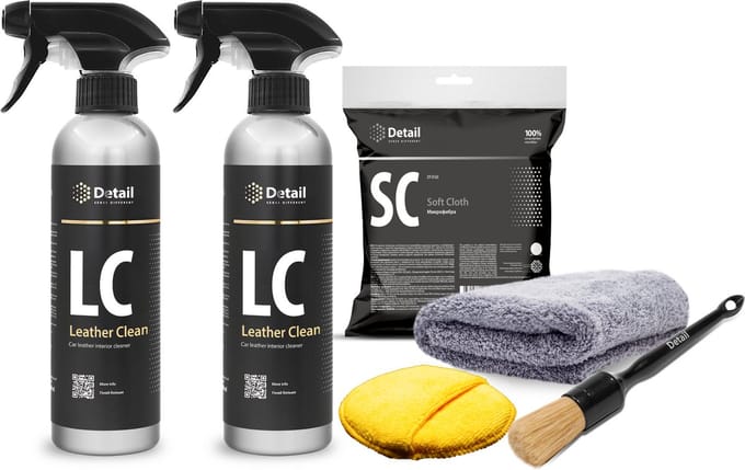 Detail Sense Different Leather Cleaner Car - 5-delig - lederreiniger