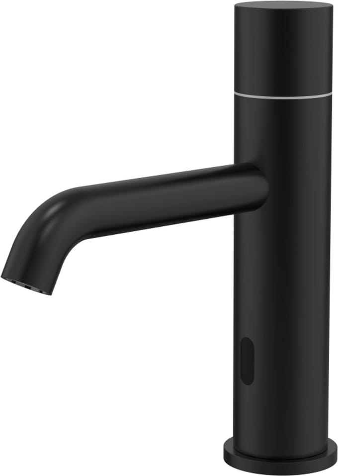 Wastafelkraan met sensor Mat zwart