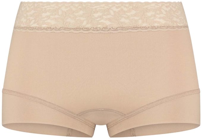RJ Pure Color Dames Short Kant Caffè Latte M