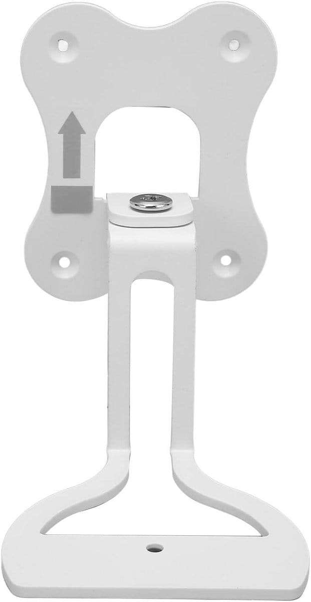 Speaker Muurbeugel - Draaibare Houder - Geluid Optimaliseren - Stabiele Metalen Constructie - 2 Stuks - Wit