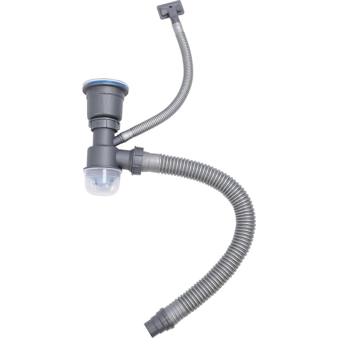 Kit de tuyau de vidange extensible et anti-fuite pour évier de cuisine simple gray