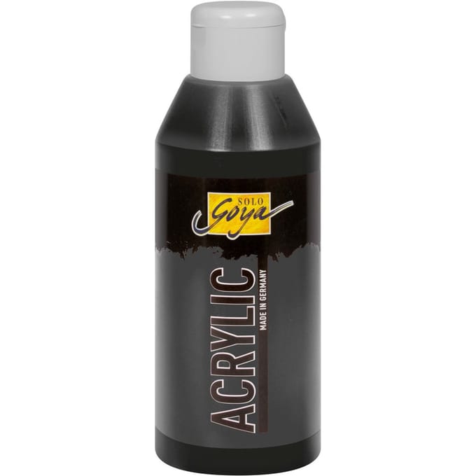 Solo Goya Acryl, 250 ml - Zwart