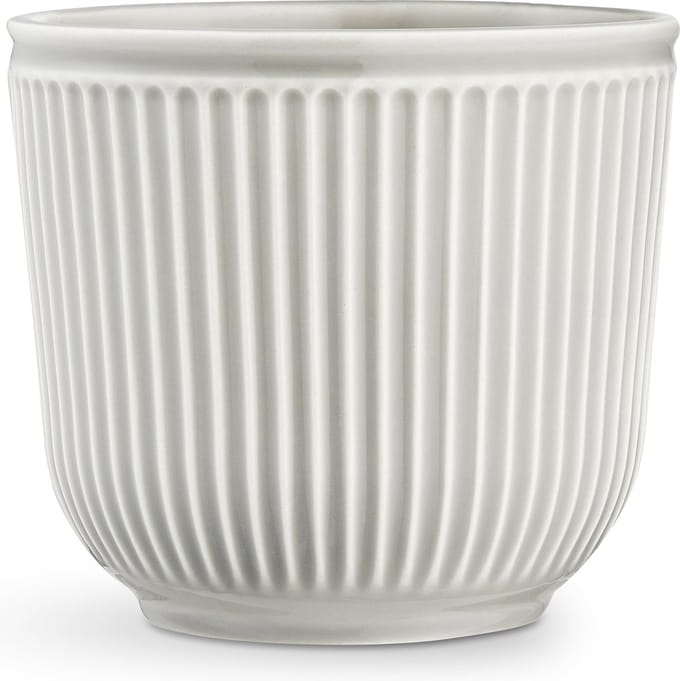 Kähler Hammershøi Bloempot - Ø 18 cm - Hoogte 16,5 cm - Keramiek - Licht Grijs