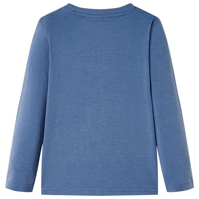 vidaXL Kindershirt met lange mouwen 116 gemêleerd blauw