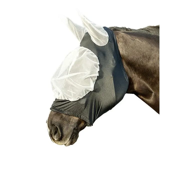 Vliegmasker voor paard met neuskap HKM