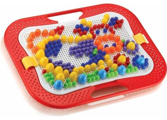 Quercetti FantaColor Design - Frame met 300 Pinnen - Draagbaar met Opbergvak