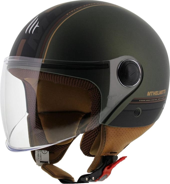 MT Helm Street S Entire mat groen / bruin maat XS
