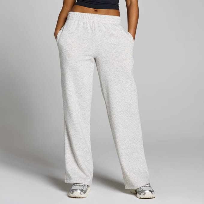 MP Dames Basics Rechte Pijpen Joggingbroek - Licht Grijs Gemêleerd - L