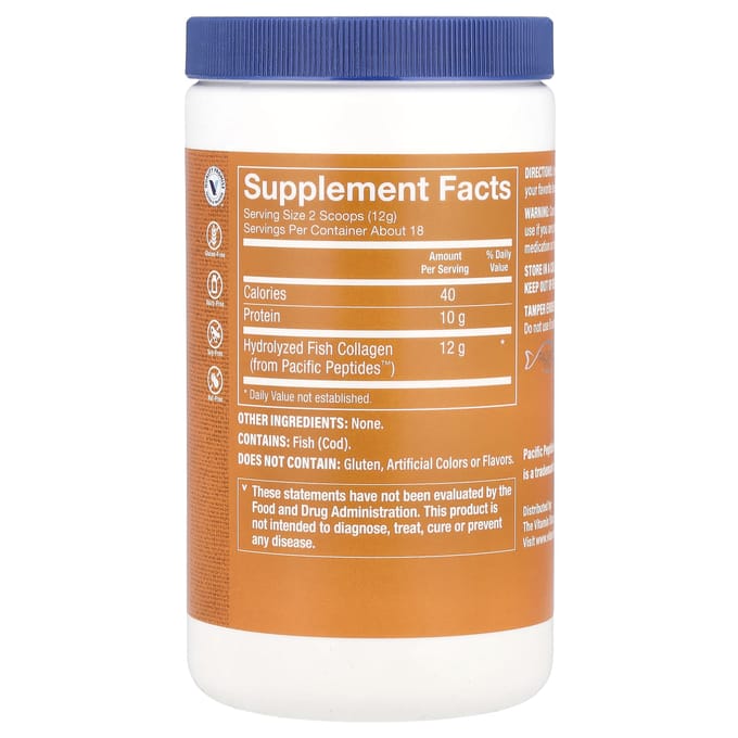 The Vitamin Shoppe, Marien Collageen, Ongezoet, 7.62 oz (216 gr)