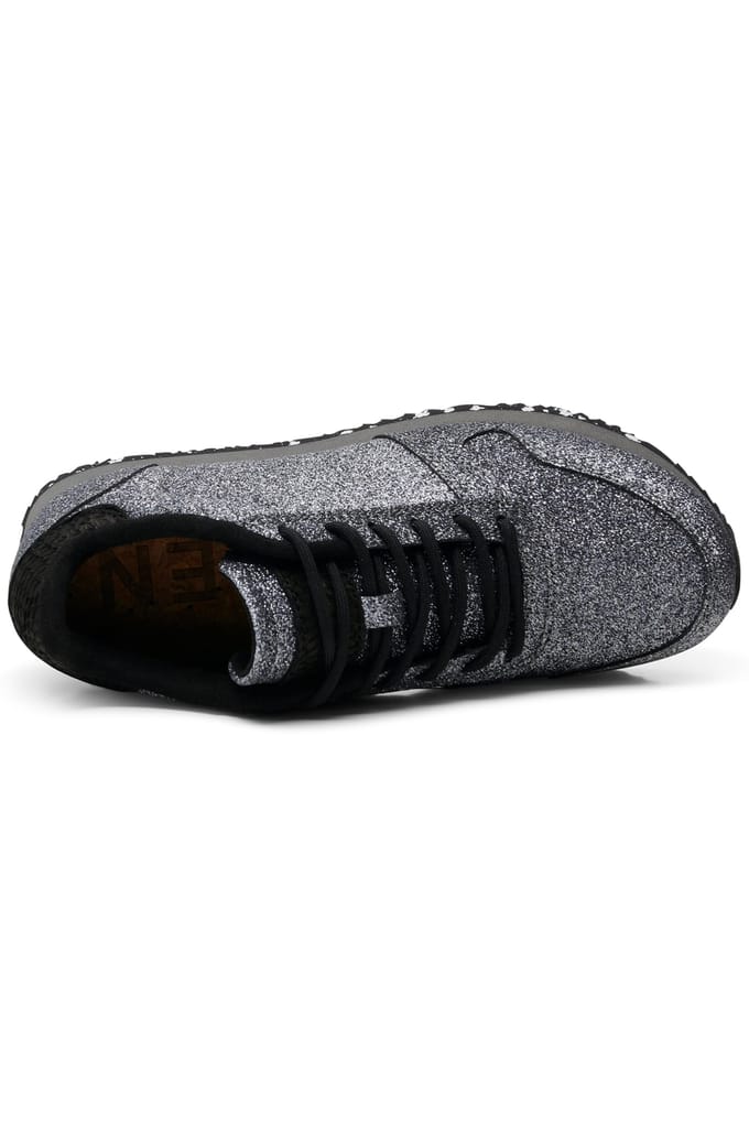 Woden Ydun Glitter Black Glitter Größe: 37 | Trainers Outlet | Damen | Schwarz