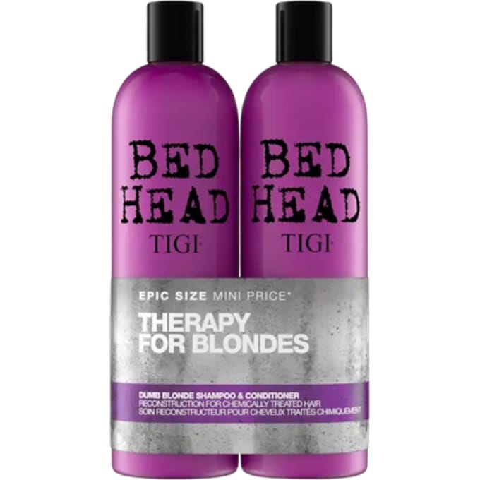 Tigi Bed Head Dumb Blonde Shampoo & Conditioner Twin Pack - 2 x 750 ml
