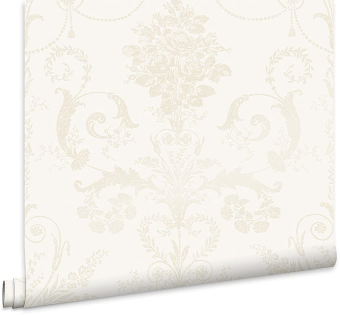 Laura Ashley Josette Behang - Bloemen - 10mx52cm - Wit