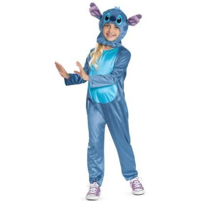 DISNEY - LILO & STITCH, Kostuum Stitch Classic, Maat M (7-8 jaar), Kind