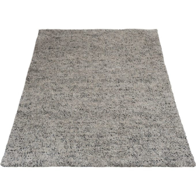 Vloerkleed Zumba Grey 200 x 280 cm - Hoogpolig Wollen Design Vloerkleed