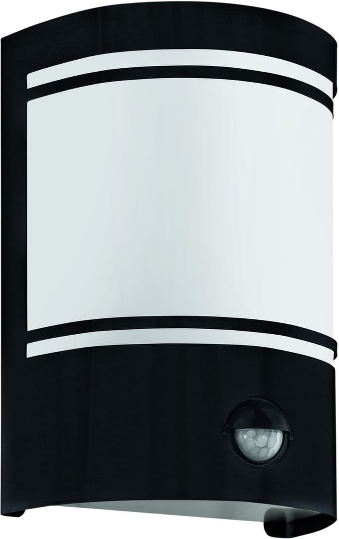 EGLO Cerno 2 Wandlamp buiten - E27 - RVS|Glas - Zwart|Wit