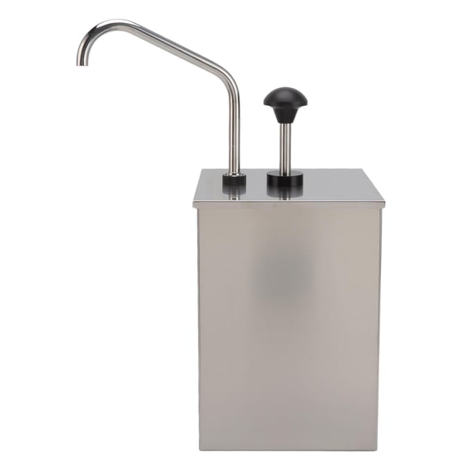 4L Sojasaus Pomp Dispenser Station RVS Enkelkop Kruiden Dispenser Siroop Pers gray