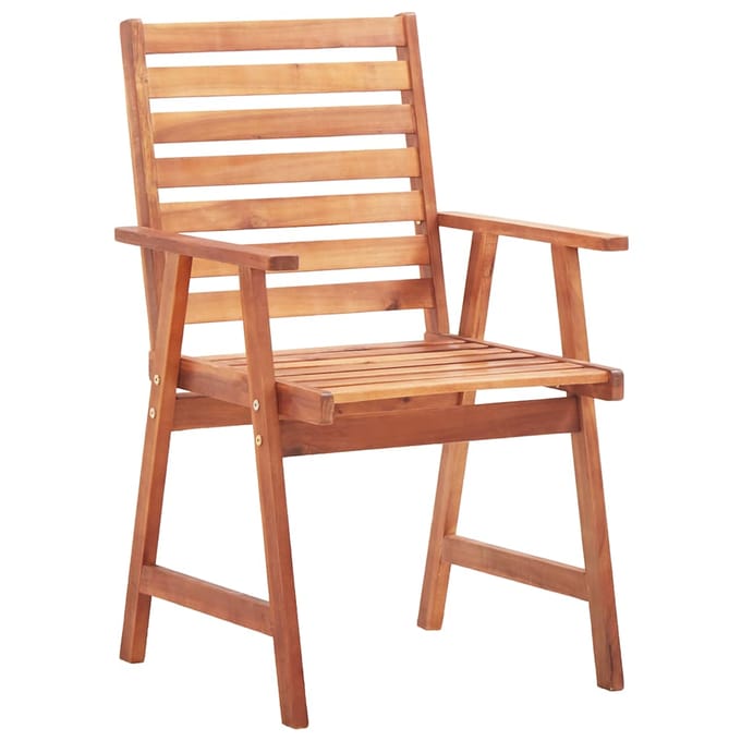 vidaXL - Tuinstoelen - 2 - st - met - kussens - massief - acaciahout