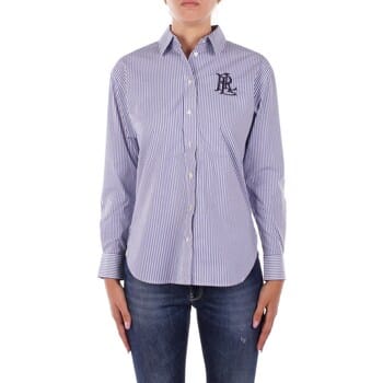 blouse met lange mouwen in relaxed fit van katoenmix