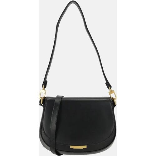 Ted Baker Leren schoudertas Kkhayla Lock Detail Shoulder Bag Black zwart