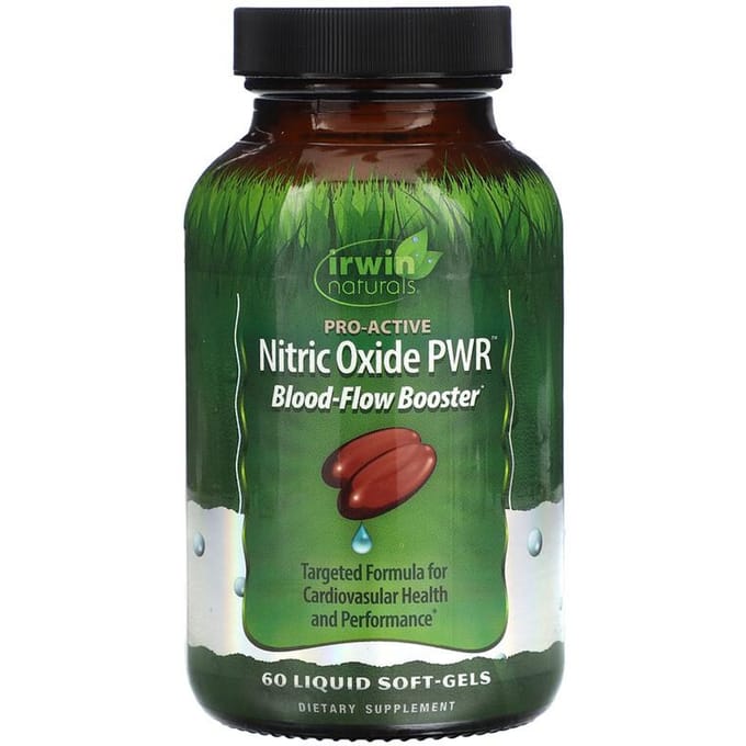 Stikstofoxide PWR, Bloedstroom Booster, 60 Vloeibare Softgels