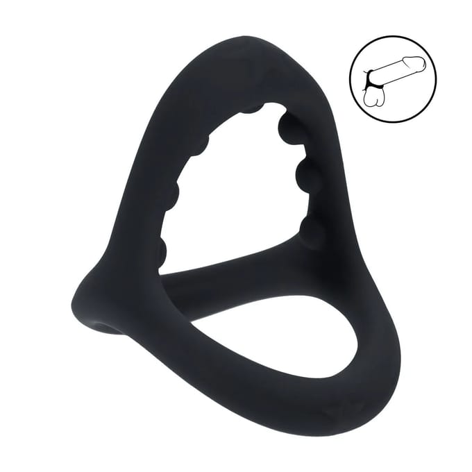 Levelz - Soft Bead Grip Siliconen Cock and Ball Ring