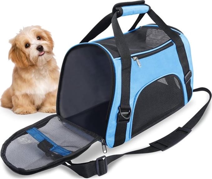 Dailygoods- Draagtas Lichtgewicht - Draagtas Hond/Kat - Opvouwbaar - Zachte
