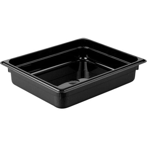 GGM Gastro (12 Stück) Polycarbonat-Behälter GN 1/2 - Schwarz - Höhe: 65mm Zwart