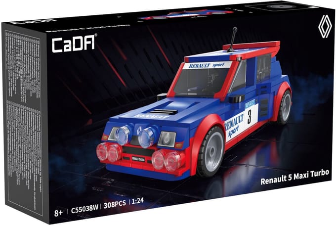 CADA Renault 5 Maxi Turbo rallyauto 1:24 - C55038W - - ONESIZE