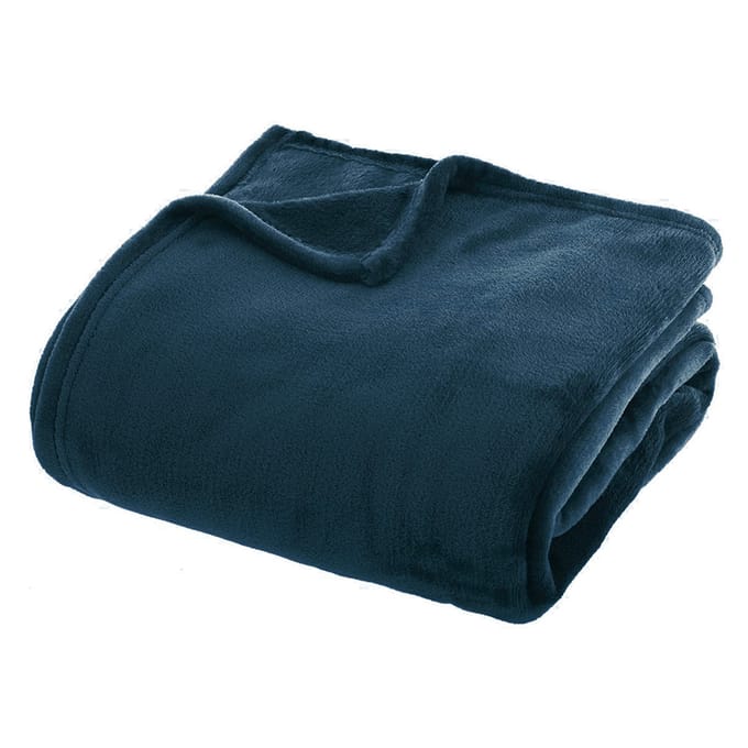 Eazy Living Plaid Flanelle 180 cm x 230 cm Donker Blauw