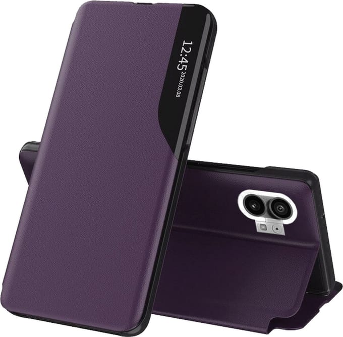 Hoesje geschikt voor Nothing Phone (1) - Techsuit eFold Book Case - Paars