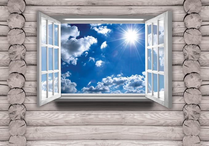 Poster | Blauw | 104 x 70,5 cm
