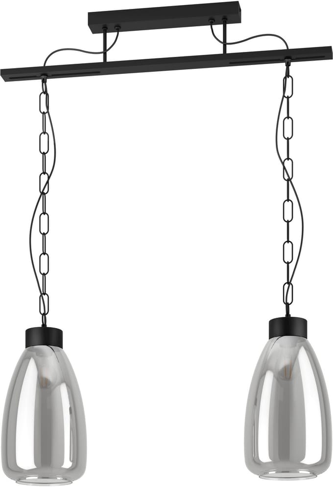 EGLO Brickfield Hanglamp - E27 - 77 cm - Zwart