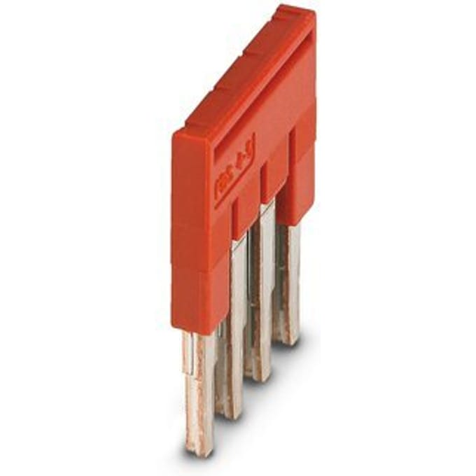 Phoenix Contact 4-Pool Brugconnector FBS 4-5 Rood - 3030187 [5 Stuks]