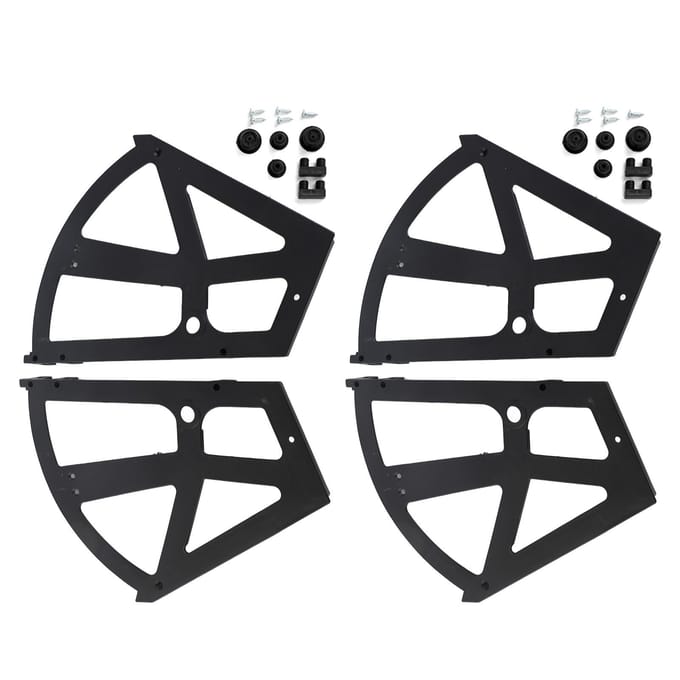 4 Stuks/Set Huismeubilair Schoenen Lade Kast Scharnier Klap Plaat Frame Draairek Accessoire wit