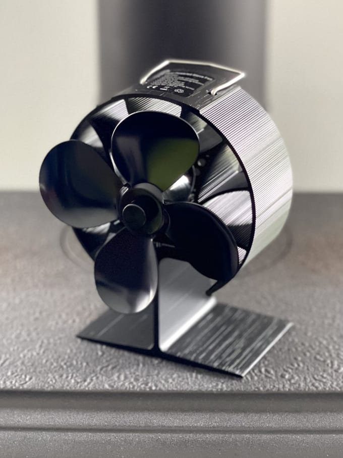 Kachelventilator - Rond model - Warmte verdeling