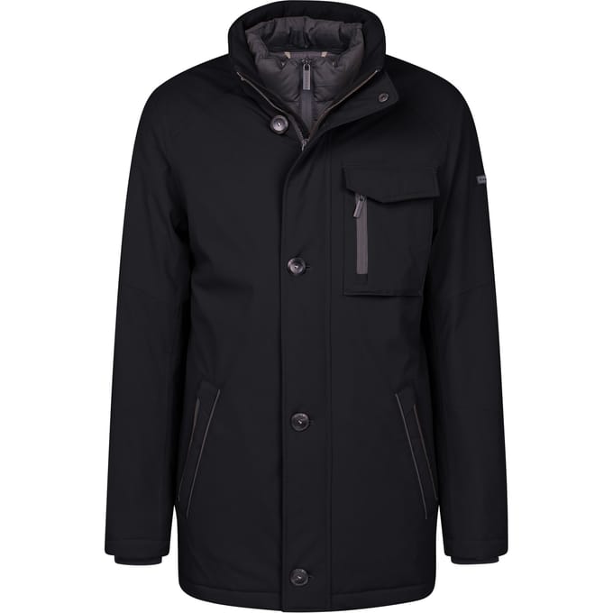 Bugatti Herren Jas met oprolbare capuchon