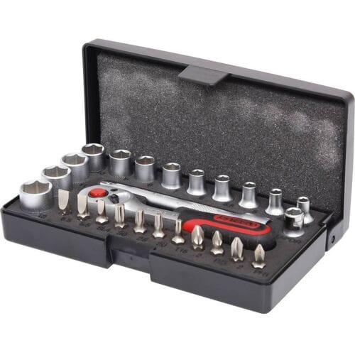 KS Tools Ratelsleutel. doppen en bit set 1/4'' 26-delig 917.0626