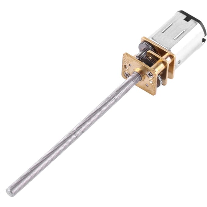 Motor met vertraging met lange M3*55MM schroefdraad uitgaande as (60 toeren per minuut)