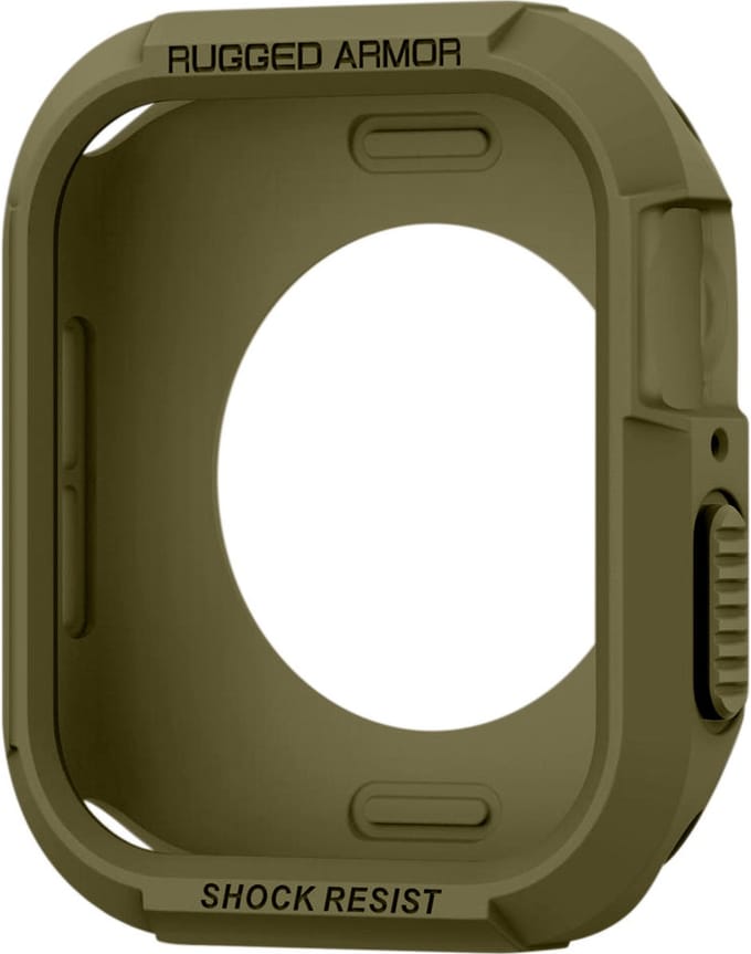 Spigen Rugged Armor Apple Watch 45MM / 44MM Hoesje Full Protect Groen