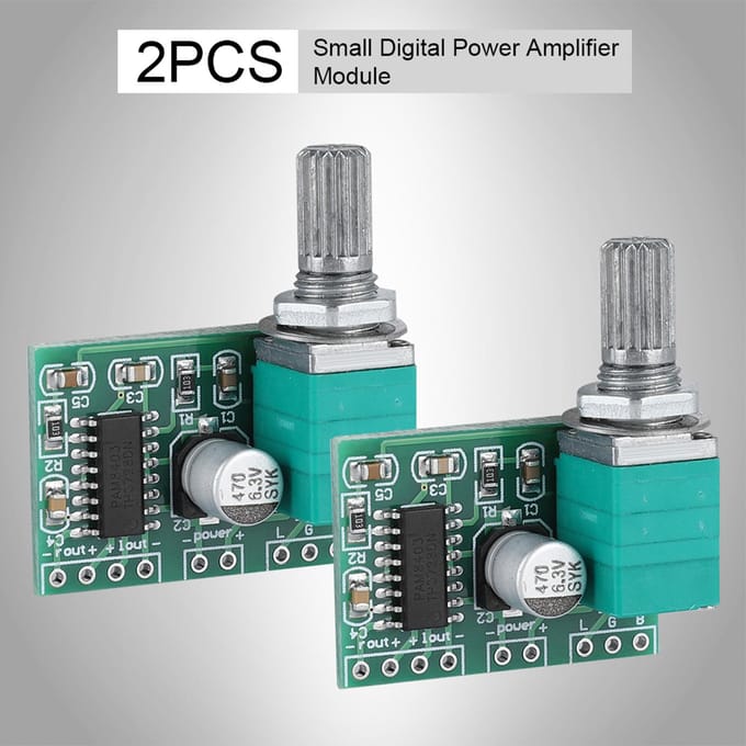 2 stuks PAM8403 Mini 5V Digitale Vermogensversterker Module o Versterkermodule Bord