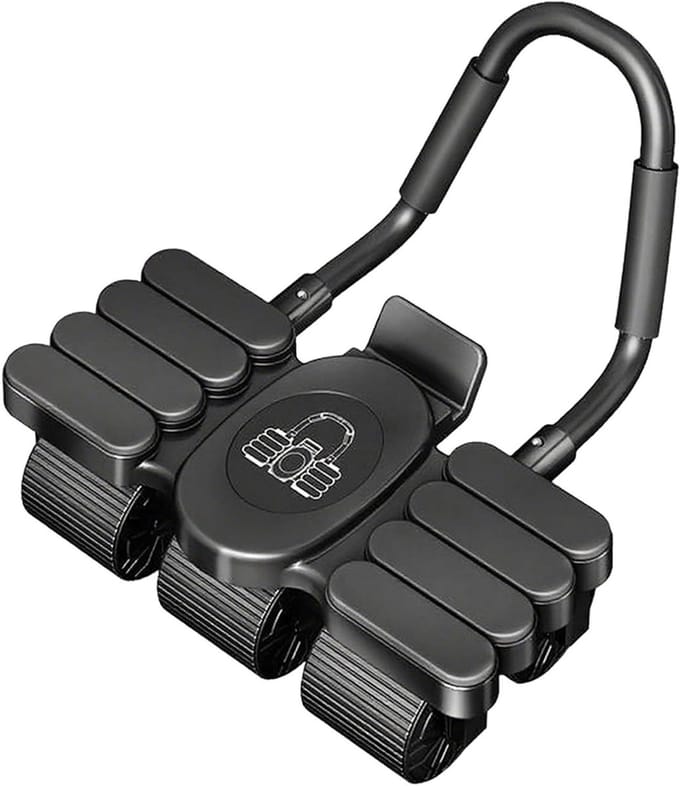 Ab Roller 6 Wielen - Buiktrainer Core Trainer - Buikspieren Trainen - Automatische Terugslag