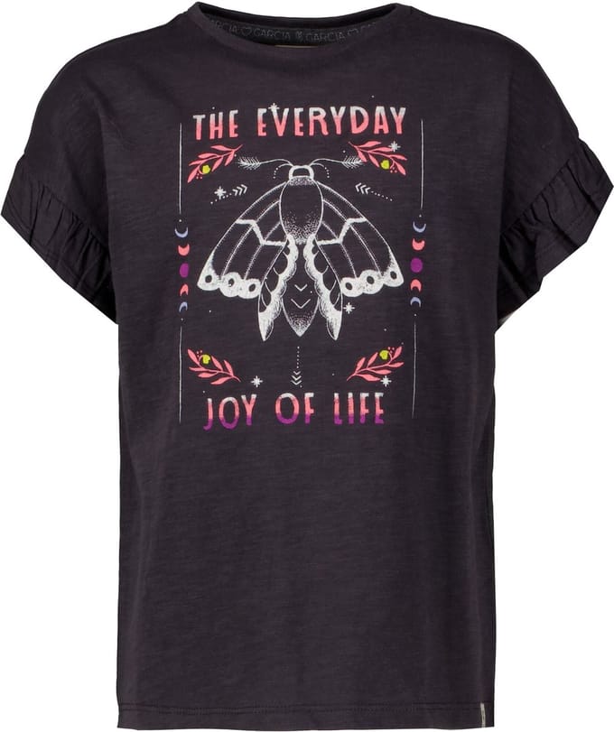 GARCIA Meisjes T-shirt Gray - Maat 104/110