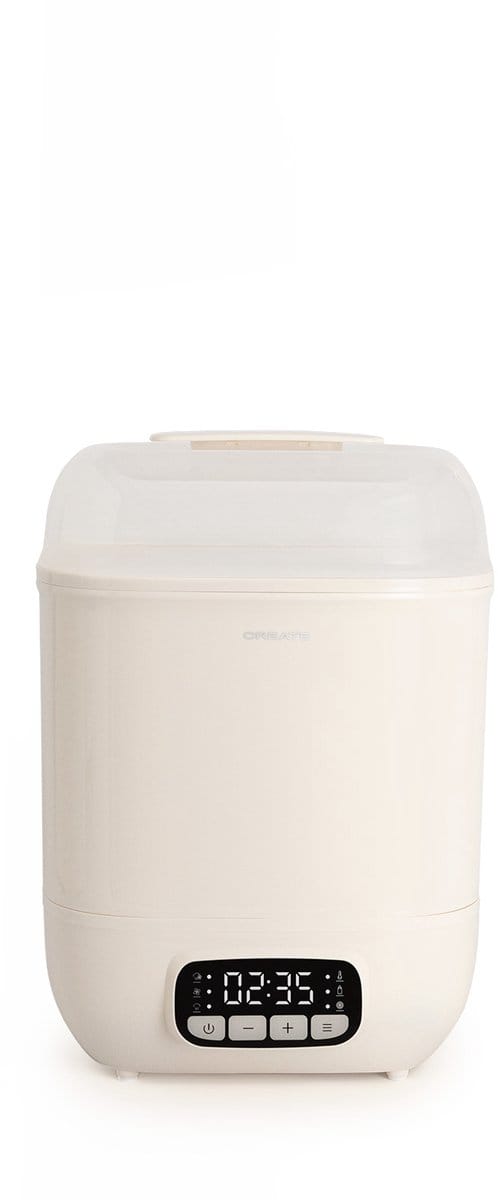CREATE - Multifunctionele sterilisator met droogfunctie voor 8 babyflesjes - Gebroken wit - BABY BOTTLE CARE