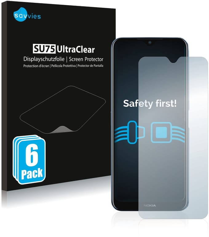 Savvies - Screenprotector voor Nokia G50 - Folie Beschermfolie transparant 6 Stuks