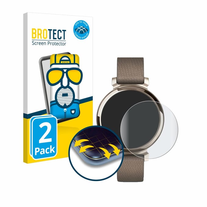 BROTECT - Screenprotector voor Garmin Lily 2 - Folie Beschermfolie matte volledig dekking 2 Stuks