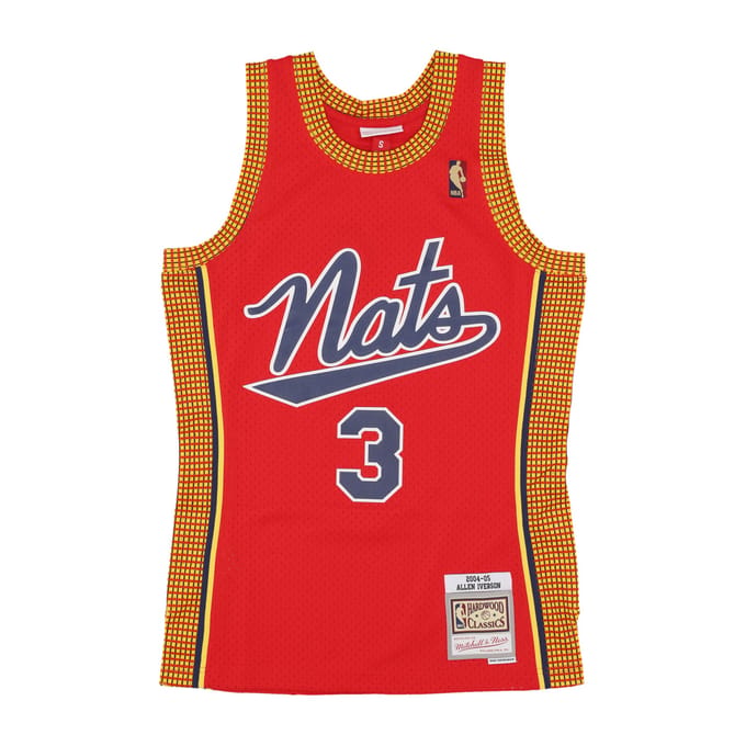 Basketbaltanktop heren Nba Hwc Jersey 2004 nr. 3 Allen Iverson Phi76e rood