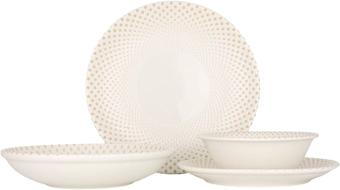 Rinart Serviesset (Medium) - Punto - 24 delig - 6 persoons - Porselein