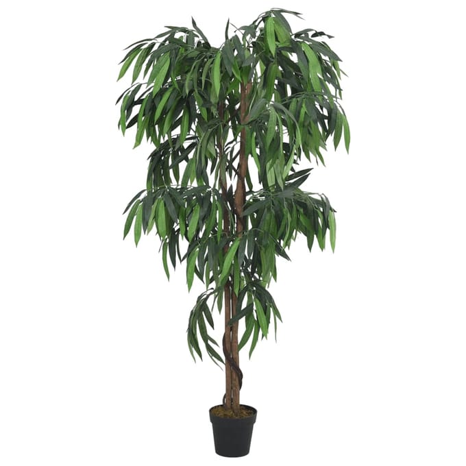 vidaXL - Kunstplant - mangoboom - 900 - bladeren - 180 - cm - groen