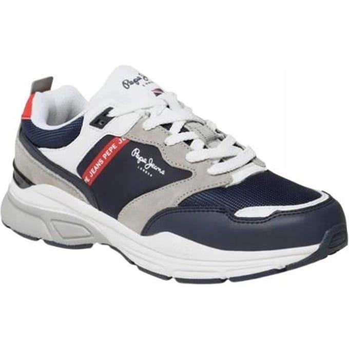 Pepe Jeans Chaussures de Sport Bleues à Lacets Basses 42 Awe